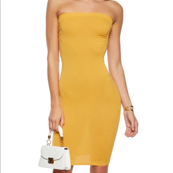 Rainbow Dresses & Skirts - Yellow Maxi tube dress